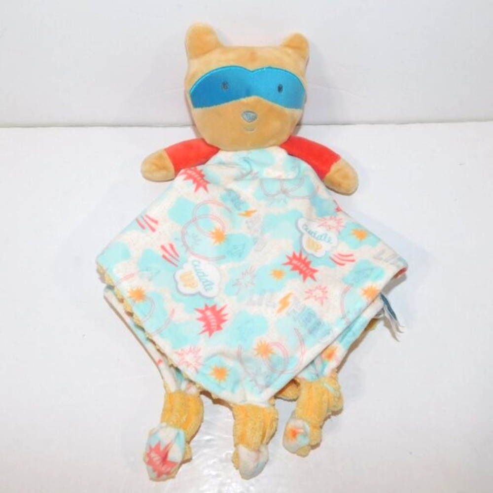 Mary Meyer Lil Hero Character Bear Plush Security Blanket Baby lovey nunu